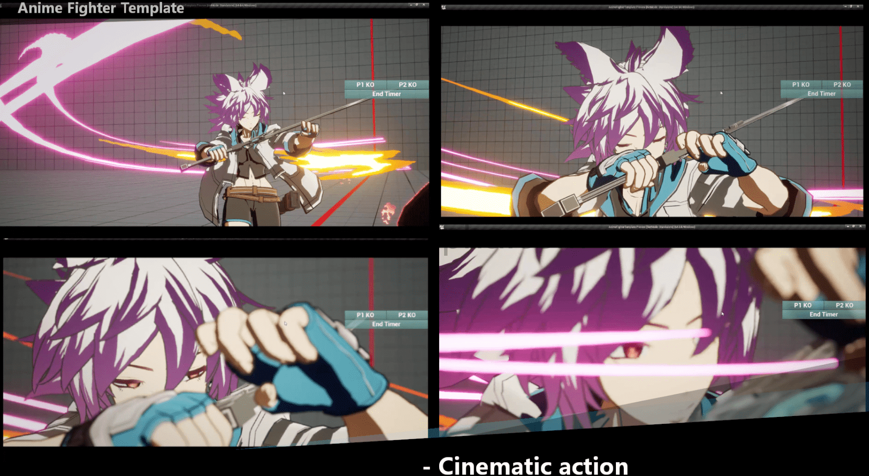 【UE4】动漫格斗系统模板 1.1Anime Fighter Template