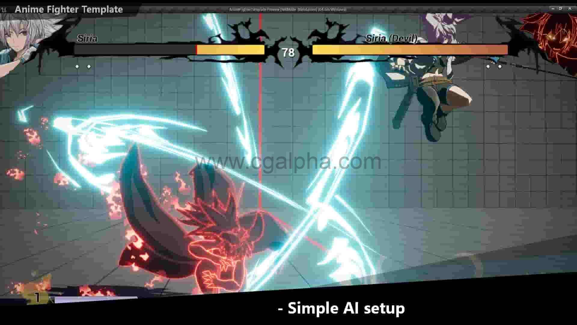 【UE4】动漫格斗系统模板 1.1Anime Fighter Template