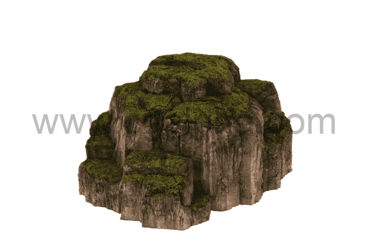 苔藓模块化岩石3D套件 Mossy Modular Rocks Kit