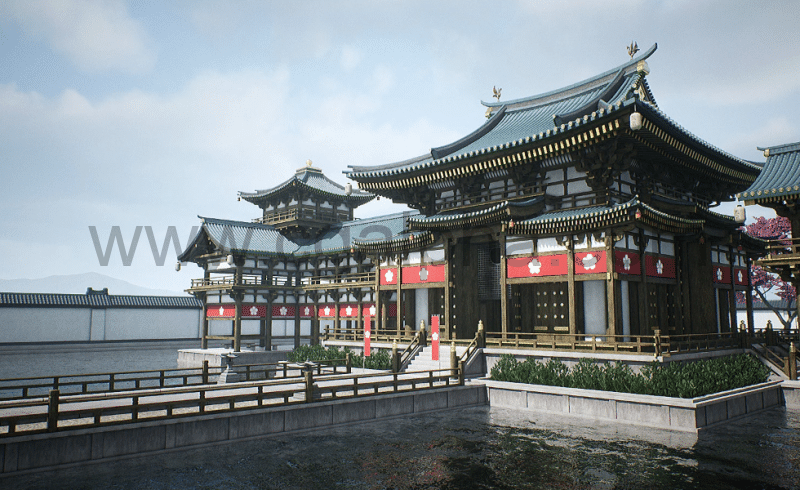 【UE4/5】模块化日本寺庙 Modular Japanese Temple