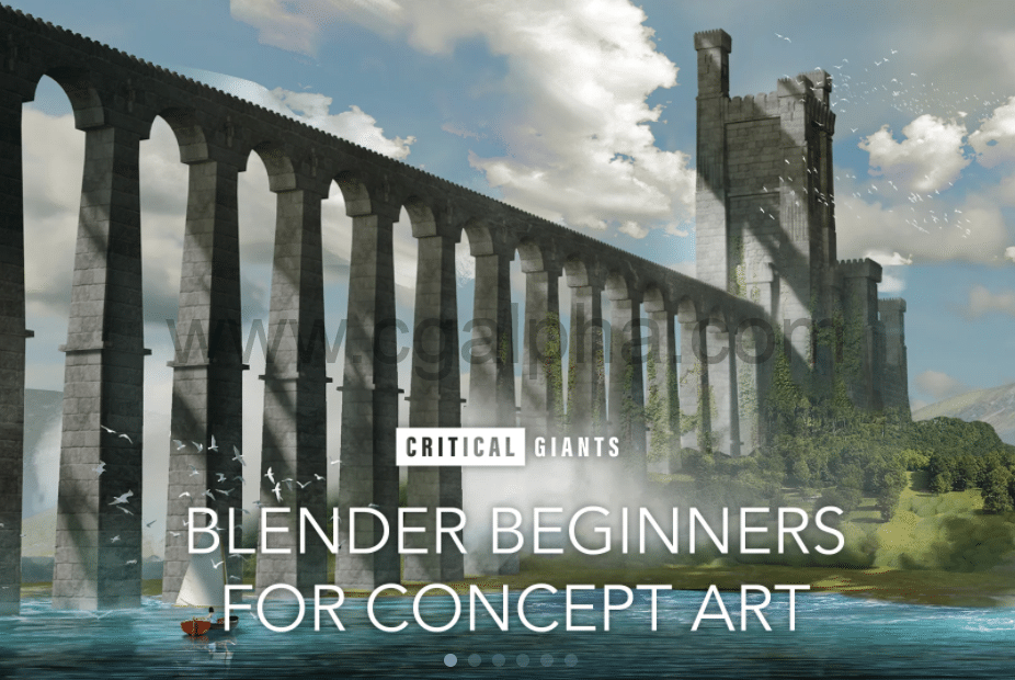 【中文字幕】Blender教程 –  概念艺术的基础知识 Blender Beginners For Concept Art