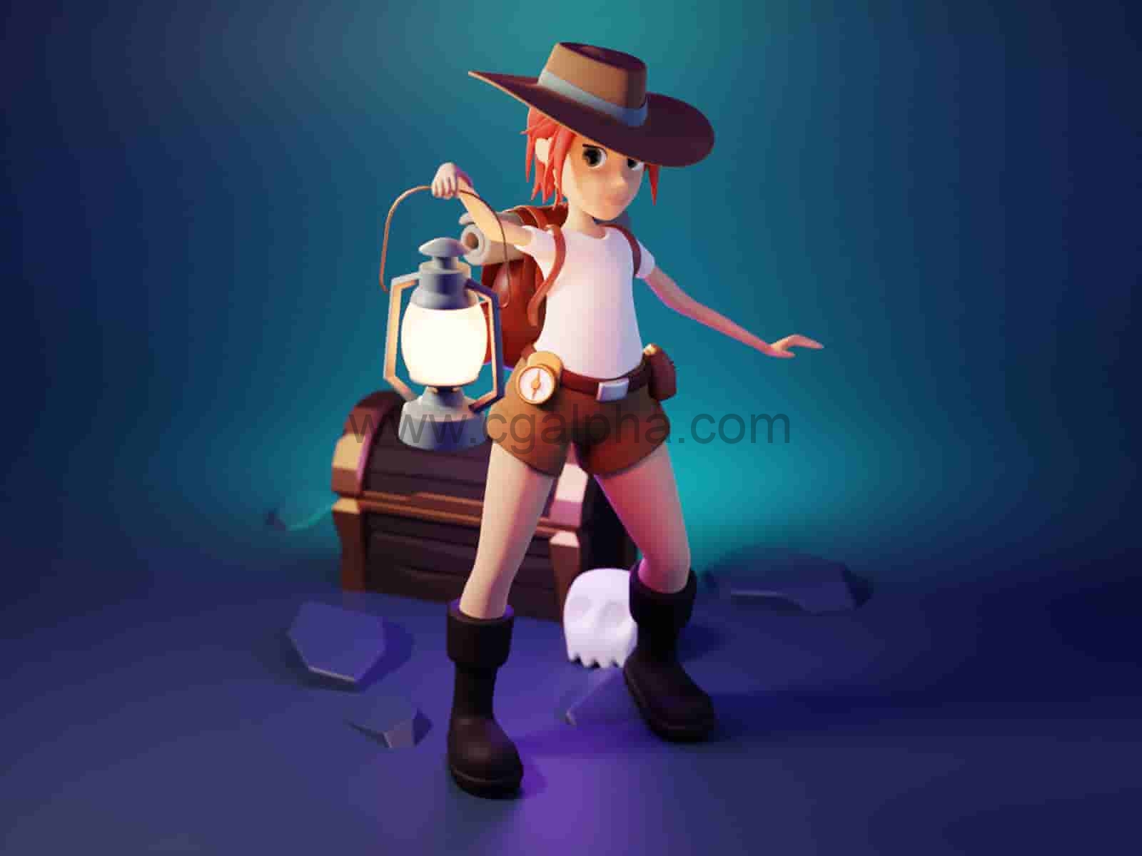 【中文字幕】Blender – 风格化3D角色和高级插图 3D Characters and Illustrations
