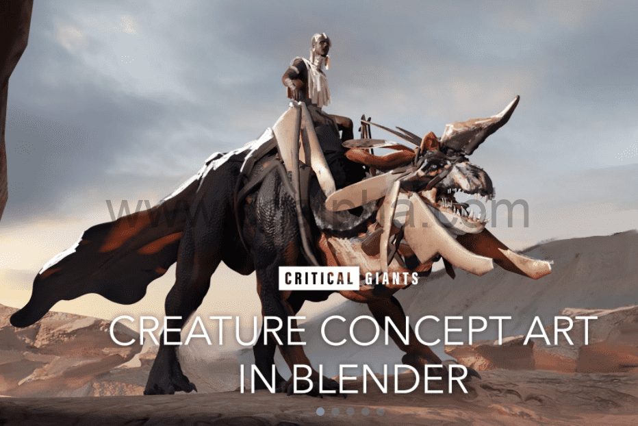 【中文字幕】Blender教程 – 概念艺术角色创作 Creature Concept Art In Blender