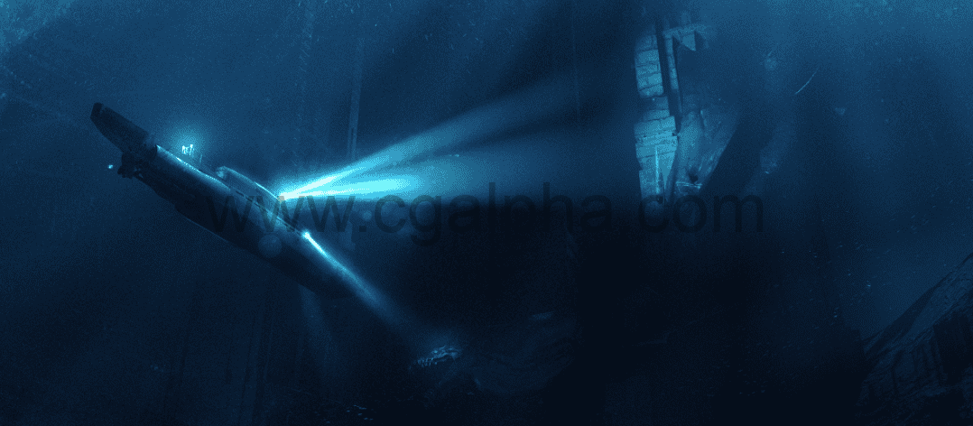 Blender教程 – 深海潜艇环境场景 Deepsea Submarine In Blender