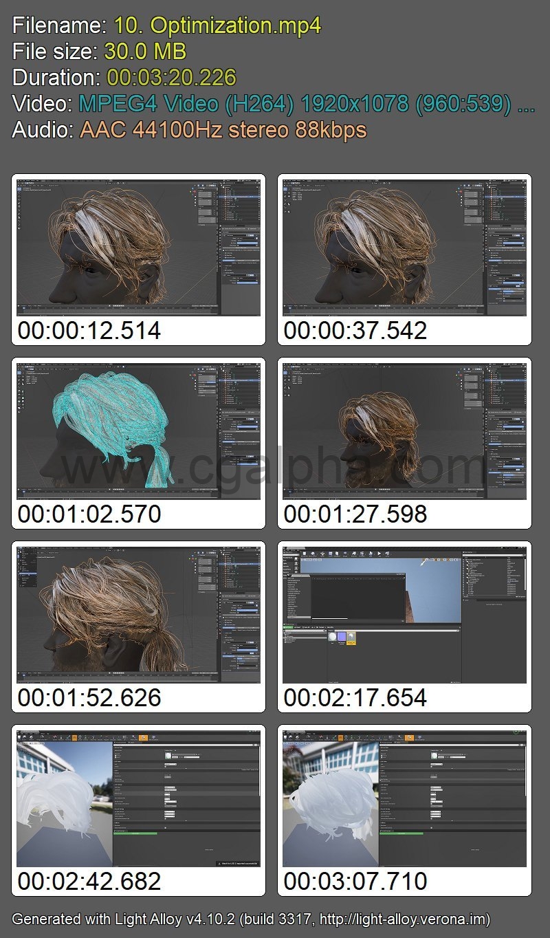 Blender教程 – 在blender为游戏创建头发详细教程Creating Hair for Games