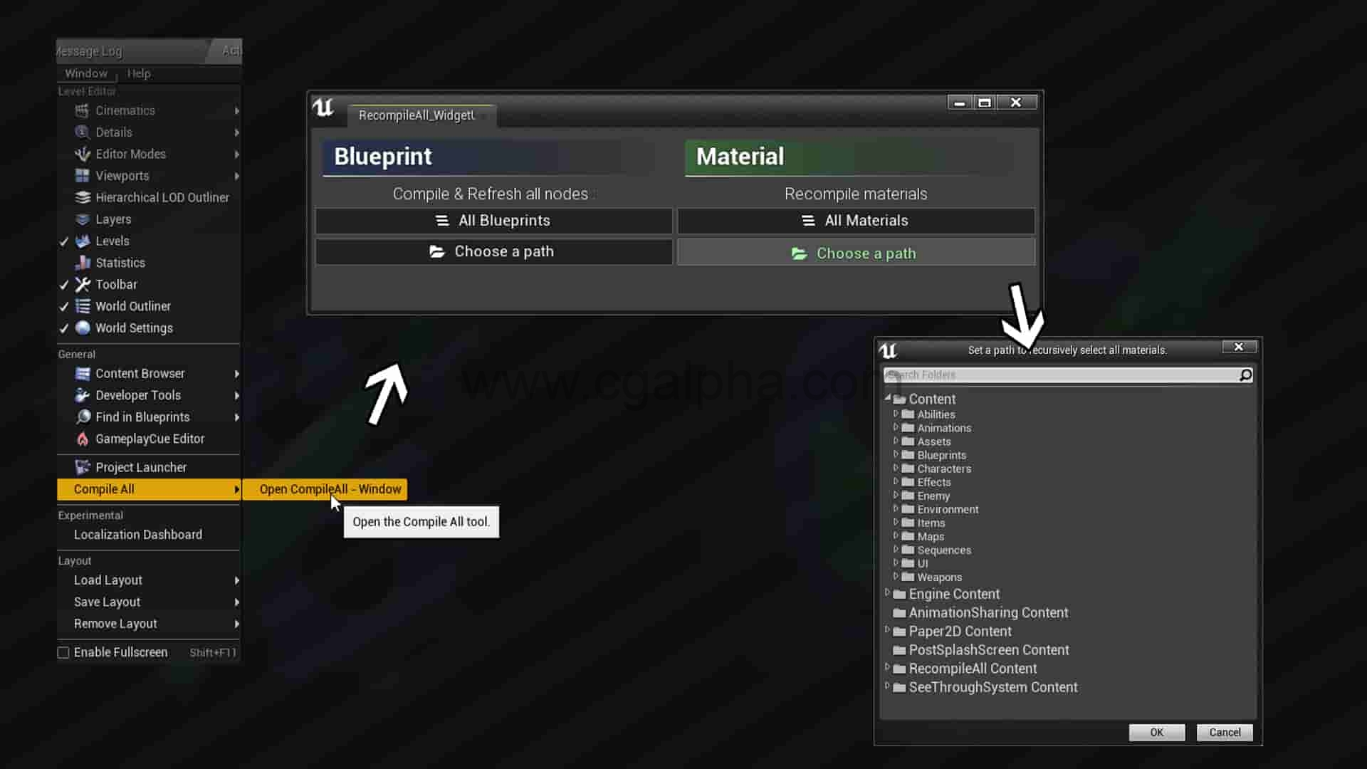 UE4插件 – 全部编译 Compile All