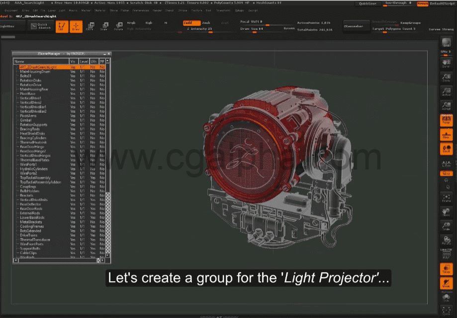 ZBrush插件 – 场景管理插件 ZSceneManager Pro