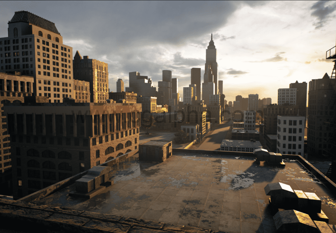 【UE4】城市建筑包 Urban Buildings Pack – Brushify