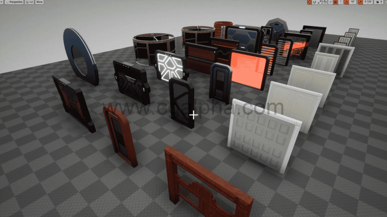 UE4插件 – 智能门交互系统插件 Smart doors and door interactions