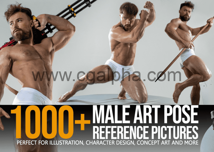 1000多张男性艺术姿势参考图片包
