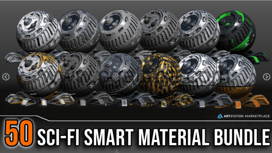 50种高品质科幻智能材料包 50 High Quality Sci-Fi Smart Material Bundle