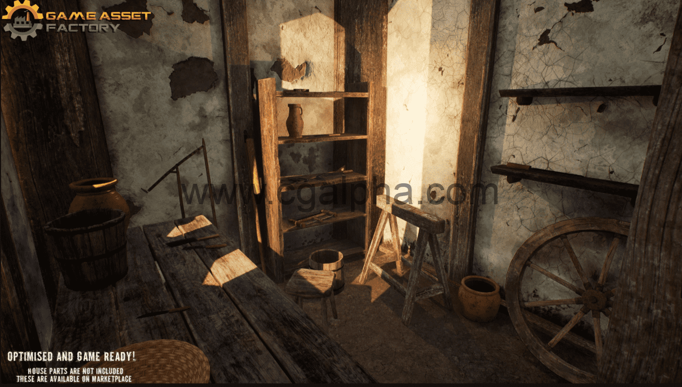 【UE4】中世纪农场道具 Medieval Props Vol 3 Farm