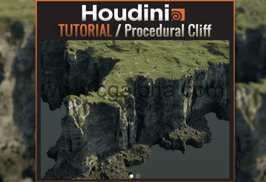 【中文字幕】Houdini教程 – 程序化山崖悬崖峭壁 Procedural Cliffs with SideFX houdini