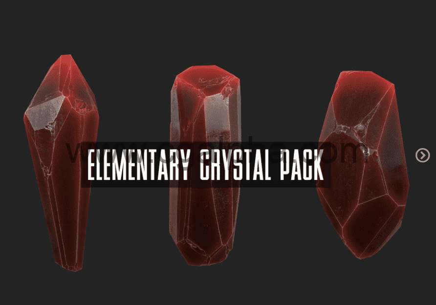 水晶模型资产包 Elementary Crystal Asset Pack