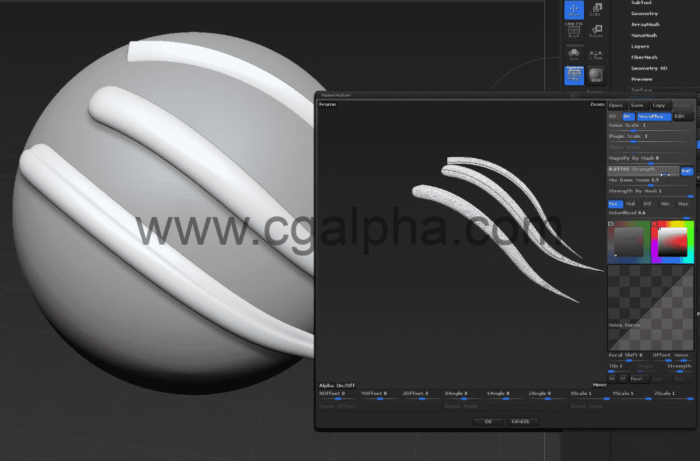Zbrush笔刷 – 头发笔刷 Hair Brush – Unwrapped