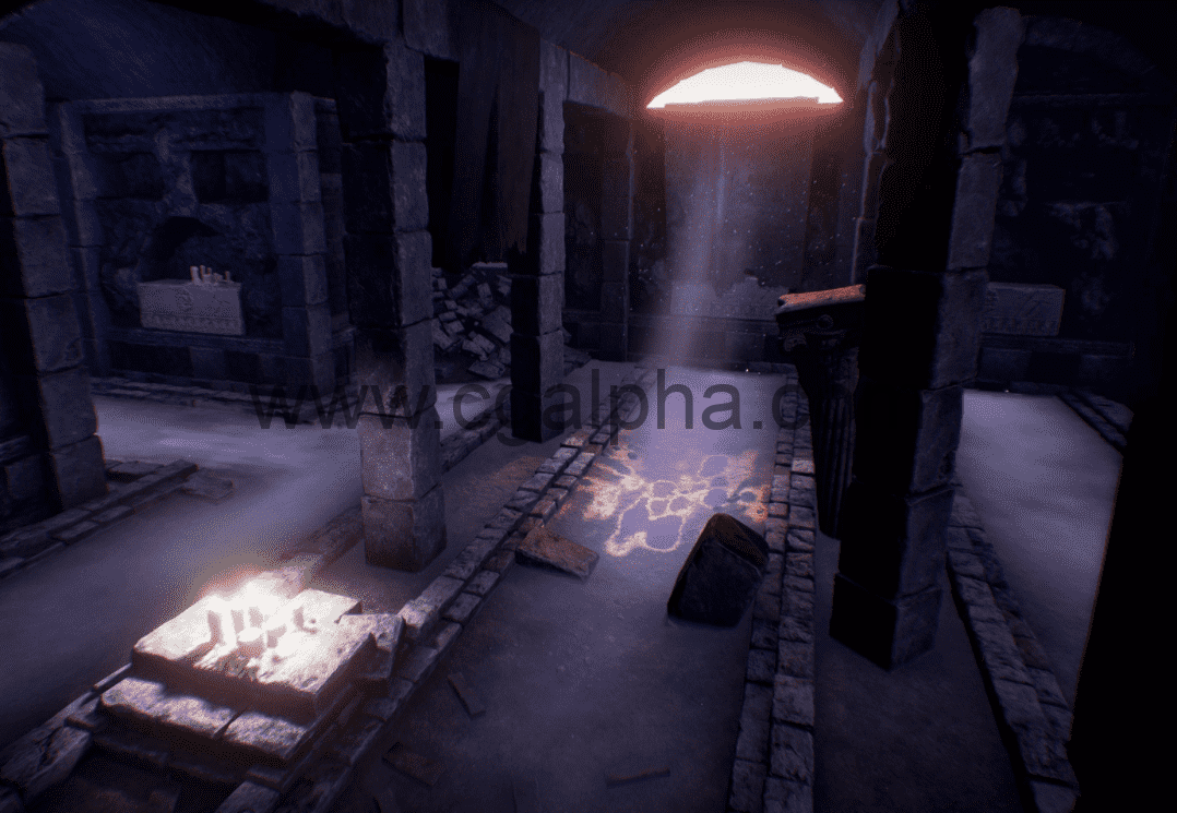 【UE4】地下墓穴 Catacombs