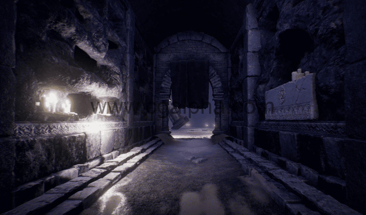 【UE4】地下墓穴 Catacombs
