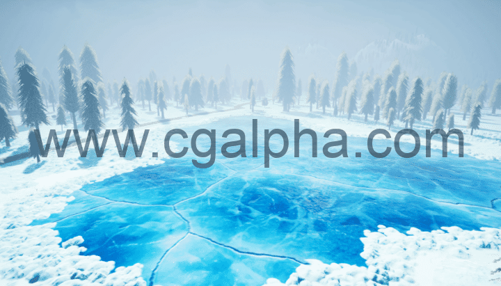 【UE4】程式化下雪的森林 Stylized Snowy Forest