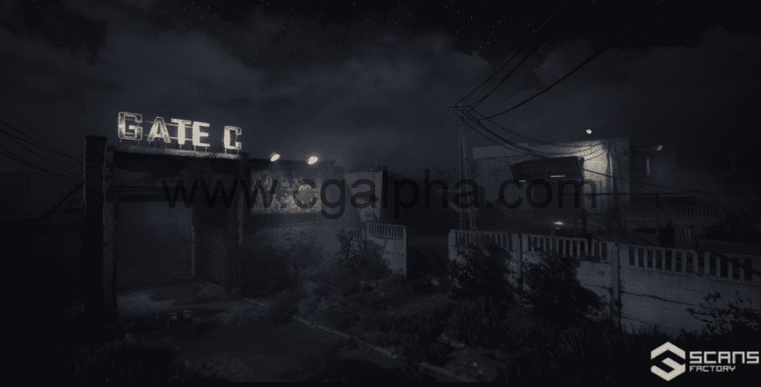 【UE4】城市废弃区 [SCANS] Urban Abandoned District – Day/Night Scene