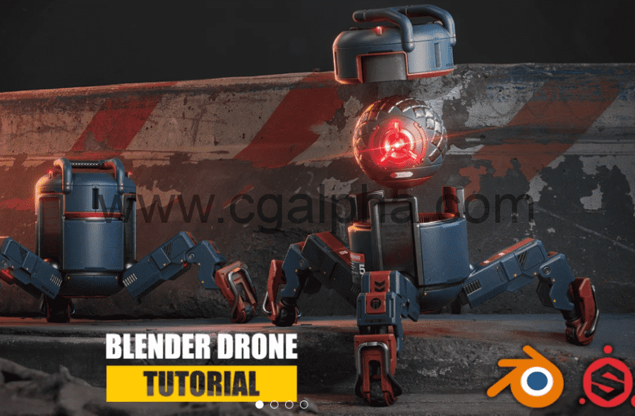 【中文字幕】Blender教程 – 无人机创建全流程 Drone Tutorial Complete Edition