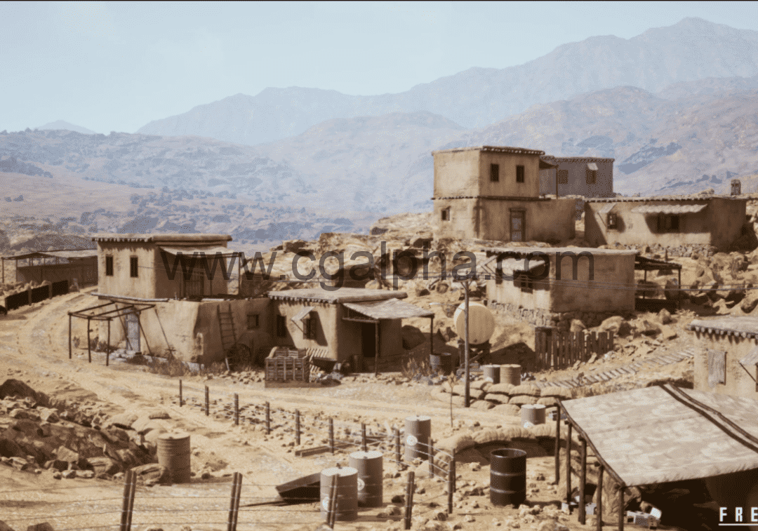 【UE4】沙漠战场环境 Battlefield Kit – Desert Environment