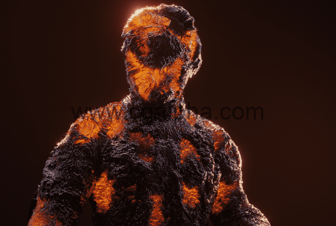 Blender Eevee的实时岩浆智能材质 Realtime Caramel Magma