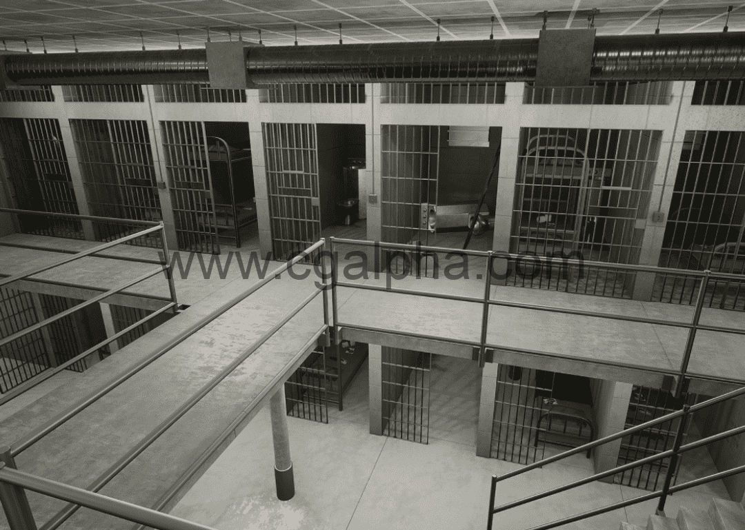 【UE4】模块化监狱内部 Modular Prison Interior