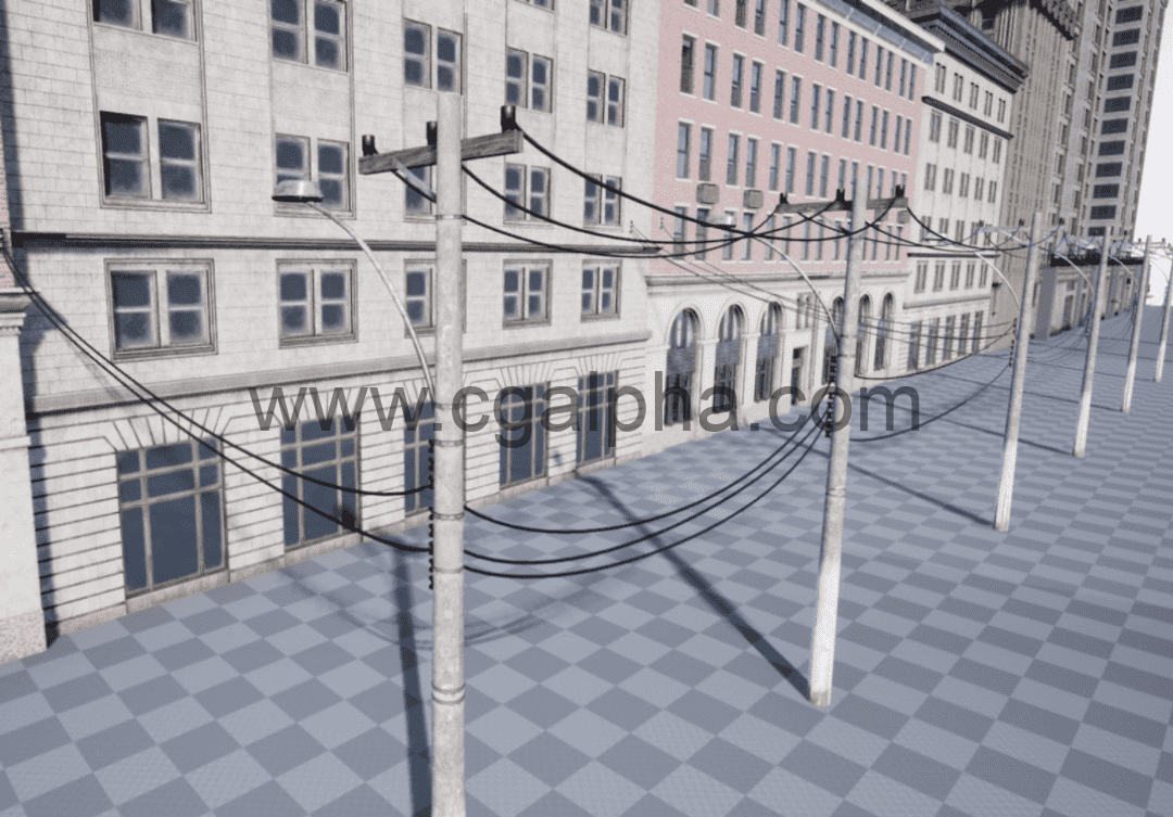 UE4插件 – 街道电缆系统 UltimateStreetCableSystem