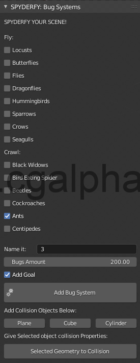 Blender插件 – 自定义自然生物系统 Spyderfy: Boid Systems Add-On