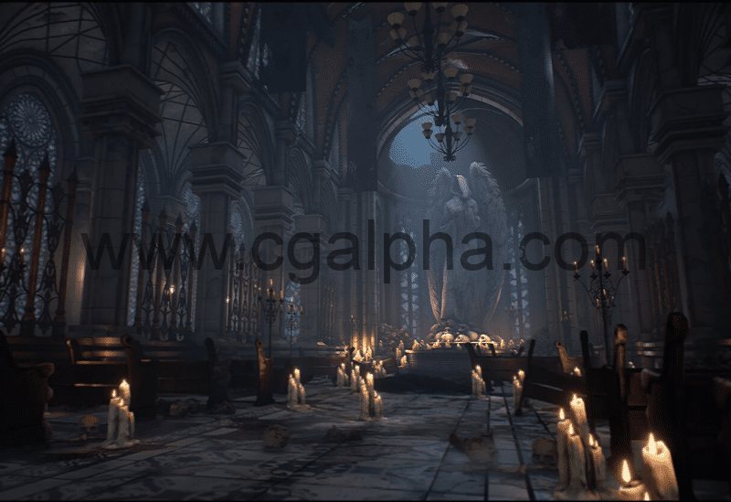 【UE4】维多利亚风格大教堂 Cathedral Of The Dead – Victorian Cathedral