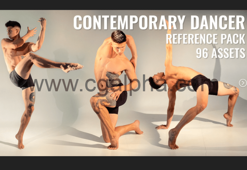 男士舞蹈动作姿势参考图片 Contemporary Dancer Reference Pack