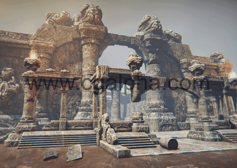 【UE4】古代遗址废墟资产 Ruins constructor