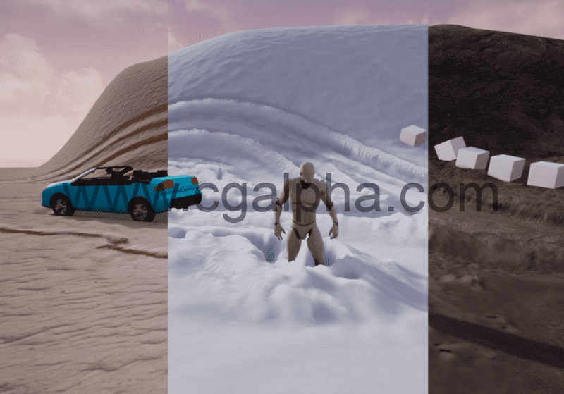 UE4插件 – 交互式插件 Interactive Snowfield