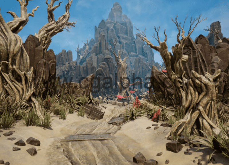 【UE4】程式化沙漠营地 Stylized Desert Camp Environment