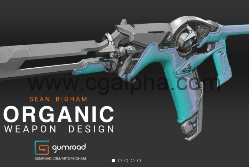 Blender教程 – 大师级武器概念设计到3D模型流程教程