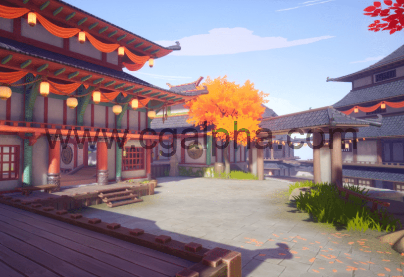 【UE4】程式化的日本寺庙 Stylized Japanese Temple