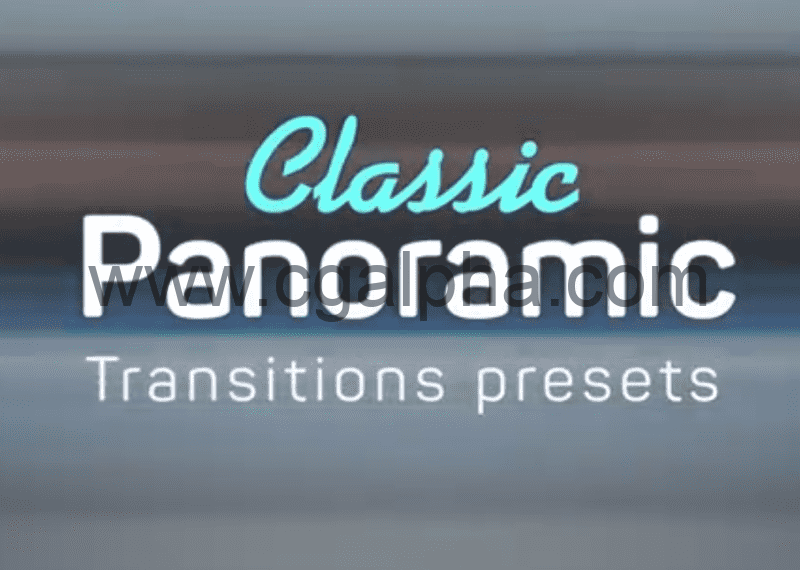 PR预设 – 经典全景滑动无缝转场预设 Classic Panoramic Transitions Presets