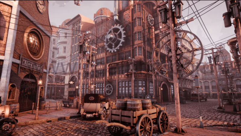 【UE4】蒸汽朋克环境场景包 SteamPunk / Victorian Environment Megapack