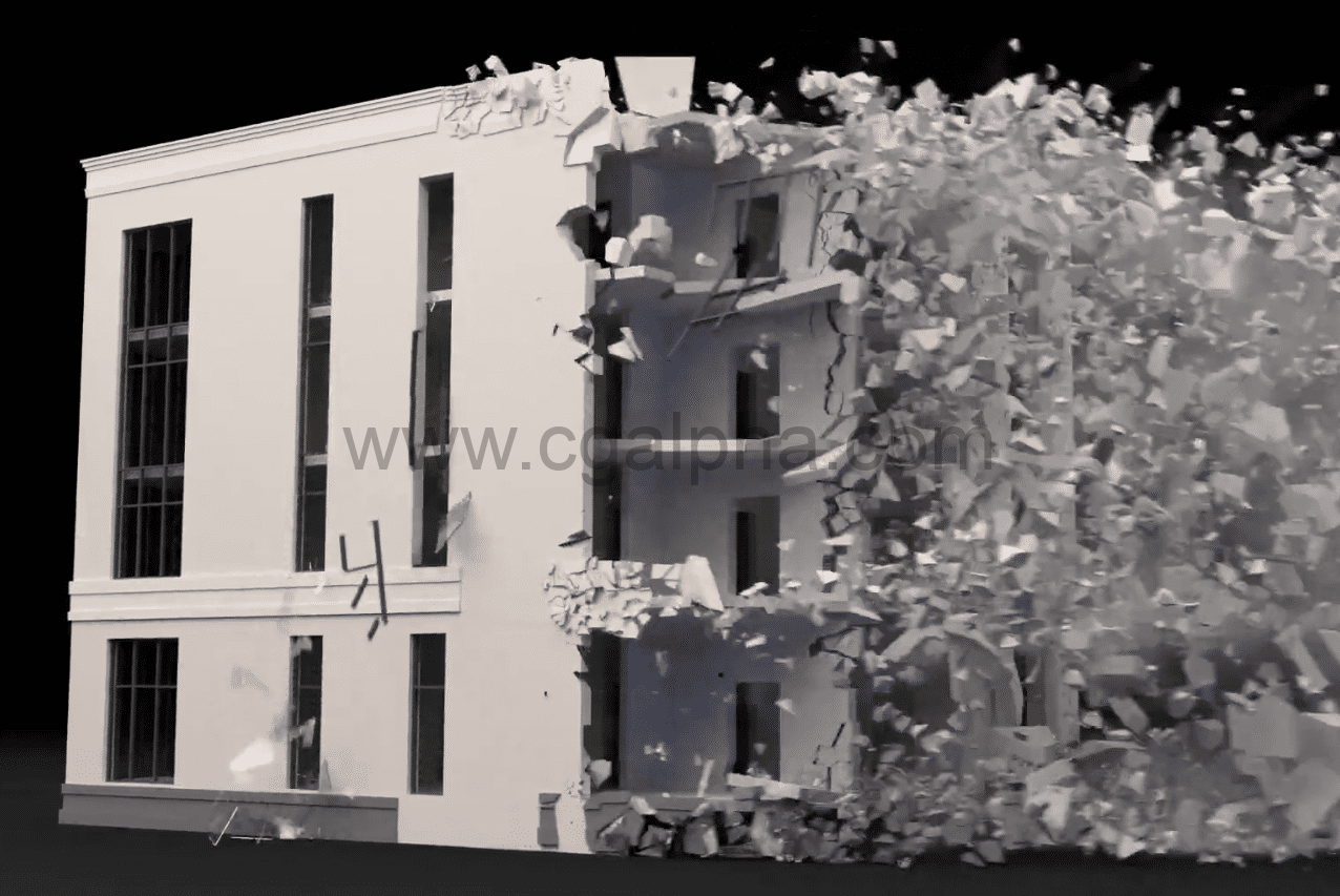 【中文字幕】3Dmax教程 – 火凤凰破碎课程 TyFlow Destruction FX