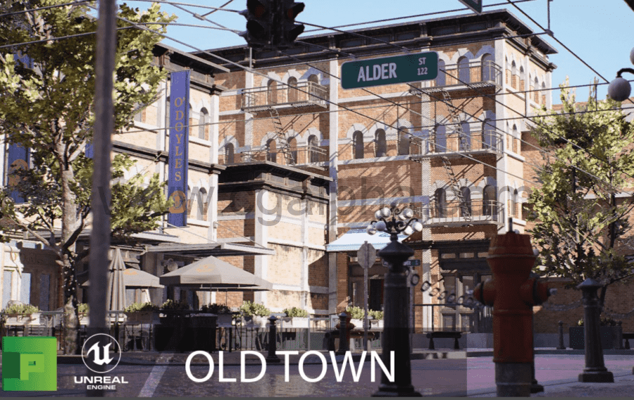 【UE4/5】老街场景 Old Town