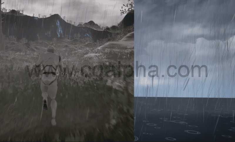 UE4插件 – 天气系统雷雨系统 Rain Thunder System