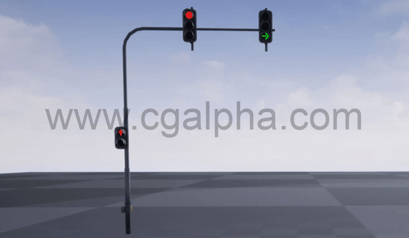 【UE4】交通红绿灯 Traffic Lights