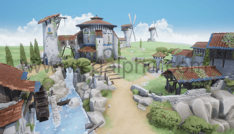 【UE4】程序化的普罗旺斯 Stylized Fantasy Provencal