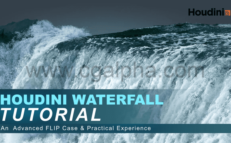 【中文字幕】Houdini教程 – 瀑布模拟特效 Waterfall Simulation