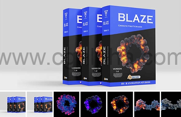 Blender插件 – 火焰烟雾特效插件 Blaze