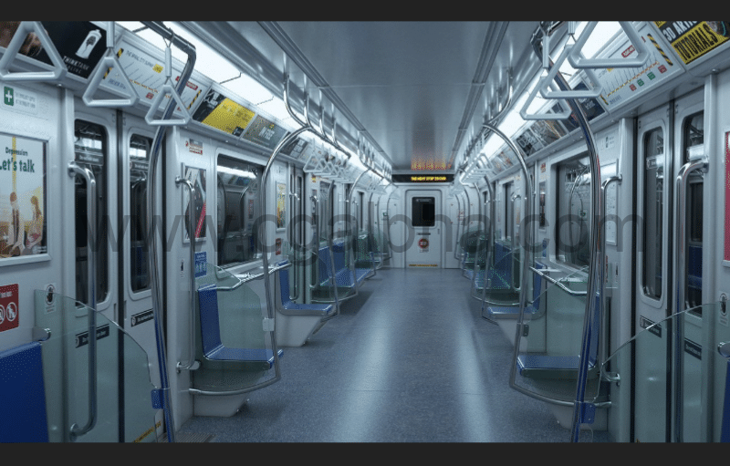 模型资产 – 城市地铁项目文件 The Spiral City Subway