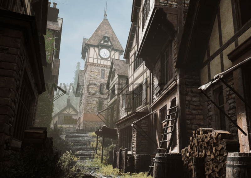 【UE4】中世纪街头场景 Medieval Street Pack