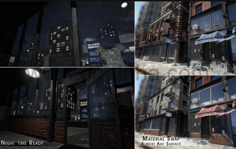 【UE4】模块化建筑套装 Modular Building Set