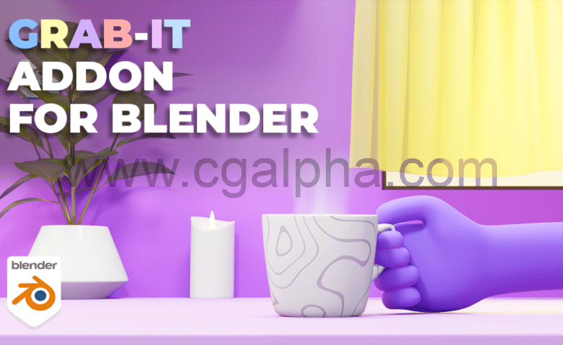 Blender插件 – 交互式动画插件 Grab-it