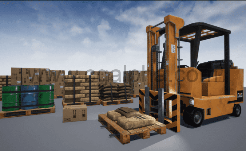 【UE4】叉车资产包 Forklift Pack